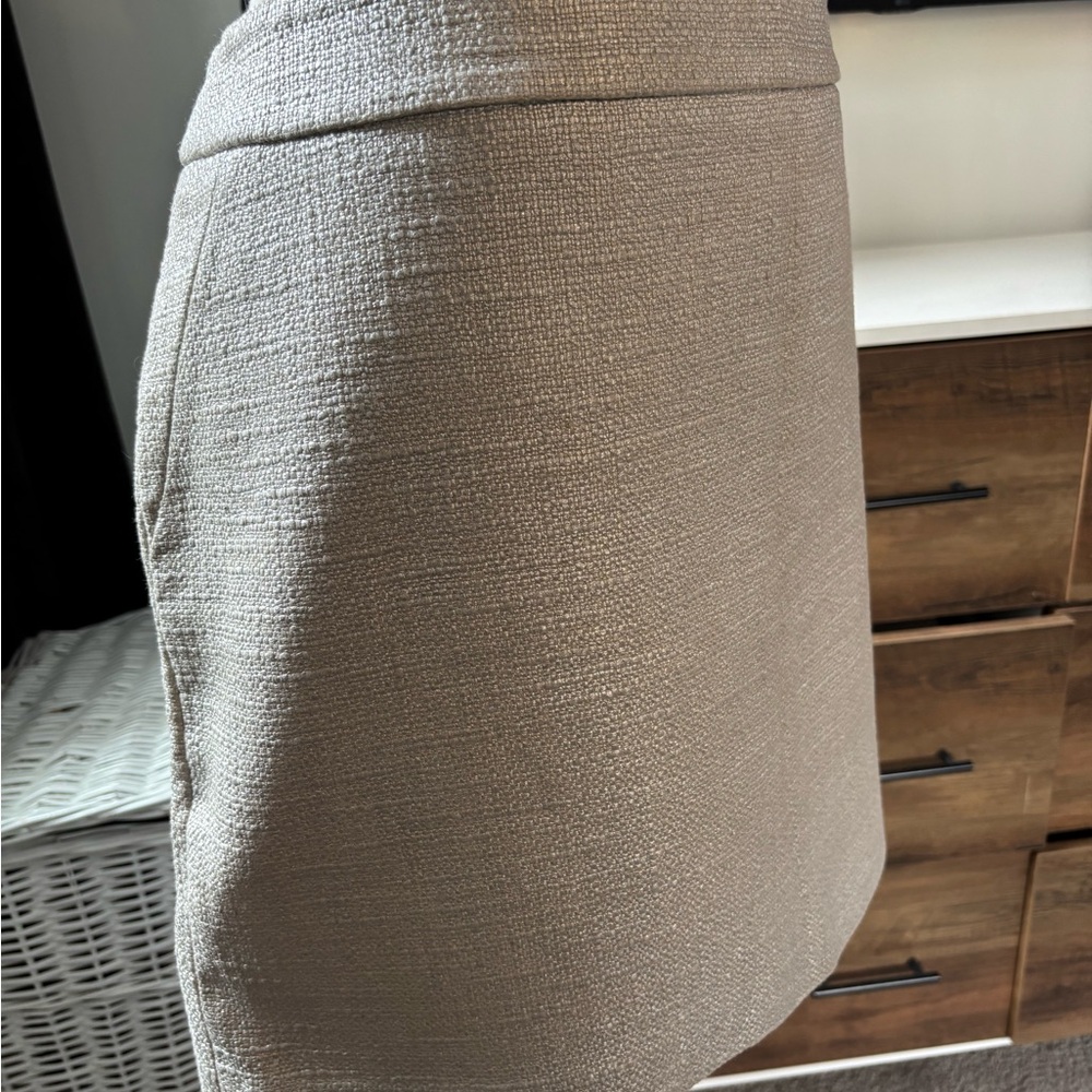 White House Black Market Metallic A-Line Skirt - Picture 3 of 7